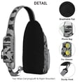 thumbnail image 3 of Crossbody Sling Backpack for Women Men Gym Shark Pattern Shoulder Sling Crossbody Casual Chest Bag for Travel Sports Running Hiking, 3 of 6