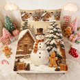 thumbnail image 4 of Manfei Winter Bed Sheets Christmas Full Size Sheets, Peach Pink 4pcs (1 Flat Sheet, 1 Fitted Sheet and 2 Pillowcases), 4 of 6
