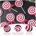 thumbnail image 3 of 12Pcs Christmas Lollipop Candy Cane, Hanging Ornaments Christmas Tree Decorations for Xmas Crafts Indoor Outdoor Decor (Pink), 3 of 8