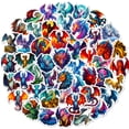 thumbnail image 1 of Pegatinas Wings of Fire Dragon para niños, 50 unidades, vinilo impermeable, 1 of 2