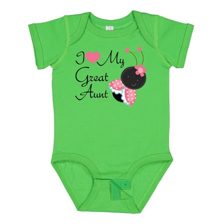 

Inktastic I Love My Great Aunt Girls Baby Bodysuit