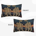 thumbnail image 4 of Fotbe Romantic Skeletons Under Moon Pillow Cases - Envelope Closure - Luxury, Extra Soft, Cooling Pillow Covers - Wrinkle, Fade, Stain Resistant-14"x20", 4 of 8