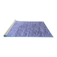thumbnail image 2 of Ahgly Company Machine Washable Indoor Rectangle Oriental Blue Modern Area Rugs, 6' x 9', 2 of 4