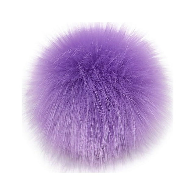 DIY Knitting Hats Accessires-Faux Fake Fur Pom Pom Ball with Press Button