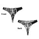 thumbnail image 3 of Balery Gothic Skull Floral Art Tangas de Algodón para Mujer con Estampado – Ropa Interior Sexy, Transpirable, G-string-Large, 3 of 6