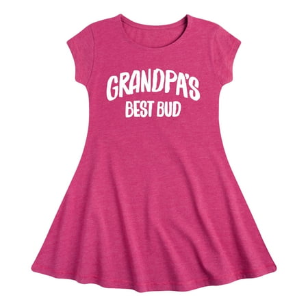 

Instant Message - Grandpas Best Bud - Toddler & Youth Girls Fit & Flare Dress