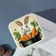 thumbnail image 4 of Pratyus Rabbit Carrots Beatrix Potter Anniversaries Gifts Jewelry Box, Small Jewelry Organizer for Women Necklace Ring Earring White, 4 of 5