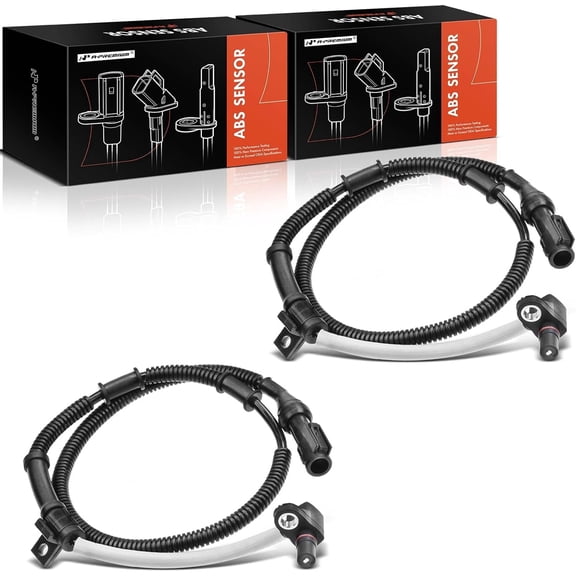 A-Premium Front Side ABS Wheel Speed Sensor Compatible with Ford & Lincoln Models - for F-150 1997-2003, F-150 Heritage 2004, F-250 1997-1999, F-350 1997, Expedition 1997-2002, 4WD