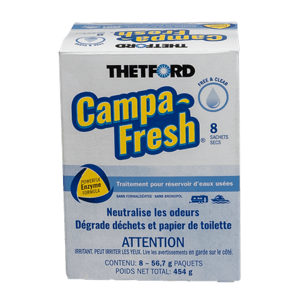 Thetford Campa-Fresh Free and Clear 8-pack Dry Holding Tank Treatment