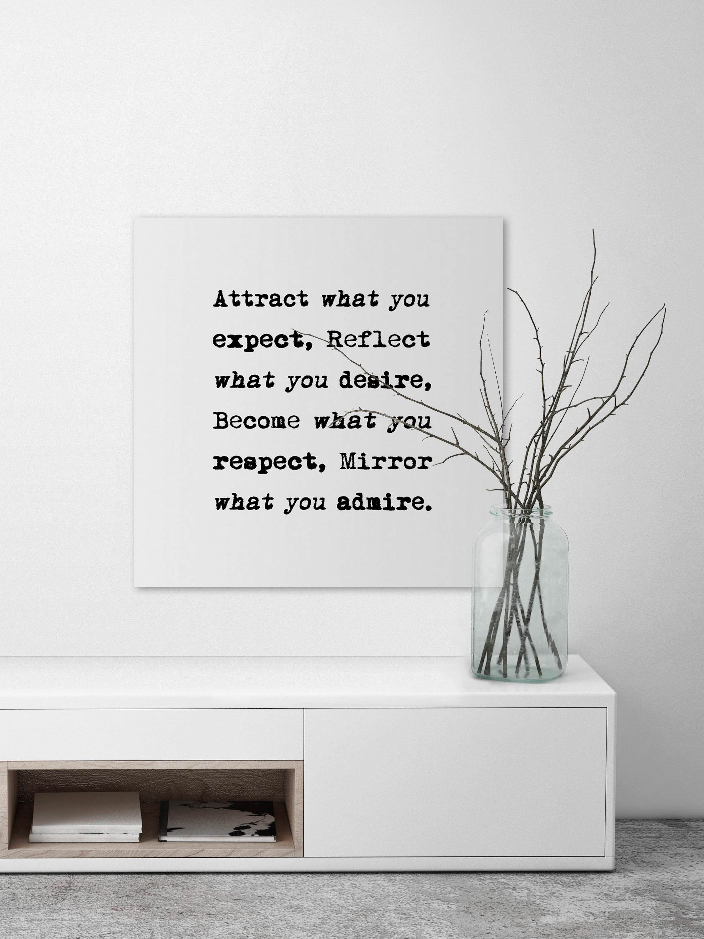 Marmont Hill Attract What You Expect 30” x 40” Framed Canvas Art Prints
