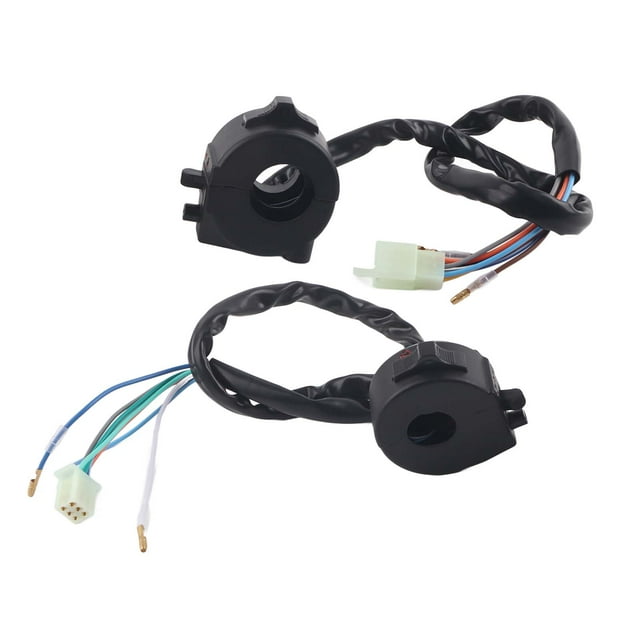 Par de interruptor de manillar de motocicleta Universal de 22mm, Control de bocina lateral izquierda y derecha Jadeshay A