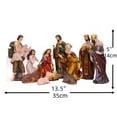 Zayton Nativity Set Christmas Nativity Scene Indoor 11 Piece 5 Inch