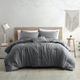 thumbnail image 3 of Modern Threads Beck 4-Piece Garment Washed Adult Comforter Set, Gray, King, 3 of 7