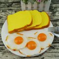 thumbnail image 4 of ColoMX 4pcs modelos de huevos fritos simulados juguetes decorativos juguetes fotográficos de huevo frito decoraciones, 4 of 7