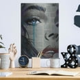 thumbnail image 6 of Luxe Metal Art 'Face To Face' by Loui Jover, Metal Wall Art, 12"x16", 6 of 9