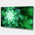 thumbnail image 2 of Large Green Exotic Flower Petals - Floral Canvas Art Print, 2 of 3