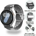 thumbnail image 4 of One Click No Gap Magnetic Braided Bands for Samsung Galaxy Watch 7 FE 6 4 5 Band 40mm 44mm/Watch 6 4 Classic 47mm 43mm 42mm 46mm/Watch 5 Pro 45mm, 20mm Elastic Nylon Sport Strap Men Women, 4 of 6