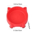 thumbnail image 2 of Cute Cat Face Plastic Pet Bowl, Small Non-Slip Feeding Dish for Kittens & Small Dogs, Easy Clean Pet Food Water Bowl, 2 of 7