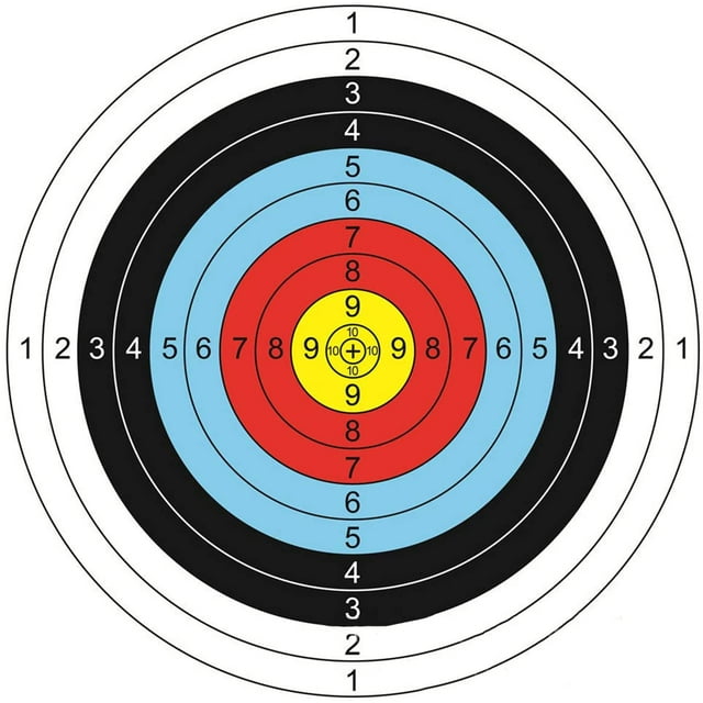 30 Pcs Archery Target Faces, Shooting Training Paper Targets
