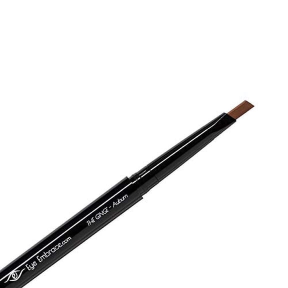 Eye Embrace The Ginge: Auburn Red Eyebrow Pencil – Waterproof, Double-Ended Automatic Angled Tip & Spoolie Brush, Cruelty-Free