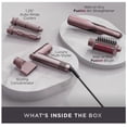 thumbnail image 3 of Shark FlexFusion Air - Plancha y secador de pelo, cepillo de cerámica Fusion, rizadores y concentrador con envoltura automática - Cosmic Blush, 3 of 5