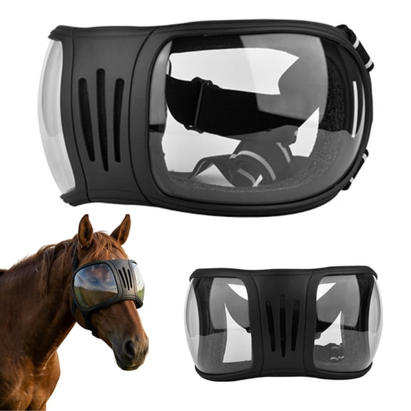 WAAYEE Horse Riding Goggles with Adjustable Strap, Easy-Wear Equestrian Eye Protection