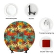 thumbnail image 4 of Kdxio Colorful Hawaii Palms Bone China Decorative Plate Ceramic Decorative Plate for Home Office Wall Stand Decorative Plates for Home Bedroom-8in, 4 of 6