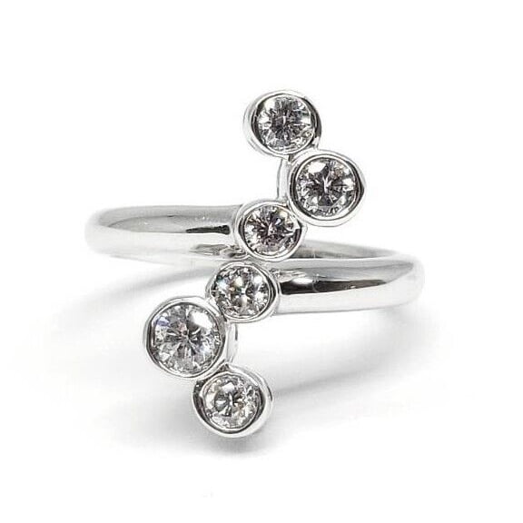 Women's Adjustable Toe Ring 925 Sterling Silver 0.50 Ct Round Cut Lab Created Diamond