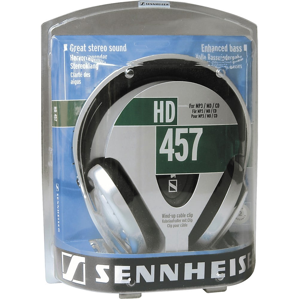 Sennheiser Over-Ear Headphones Silver, HD 457 - Walmart.com