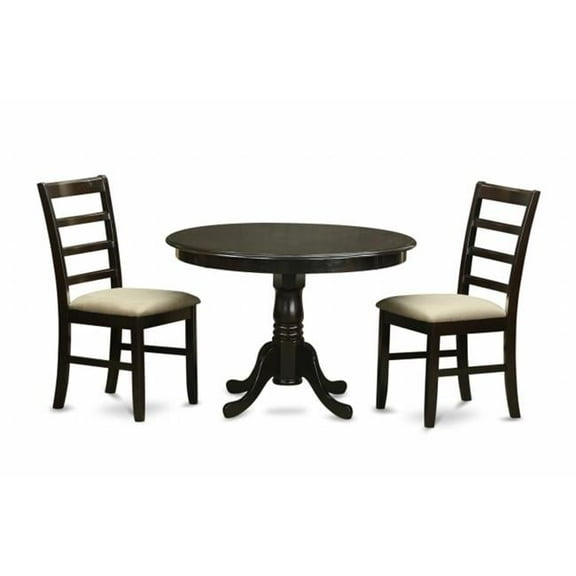 3 Piece Small Kitchen Table Set-Dining Table and 2 Dinette Chairs