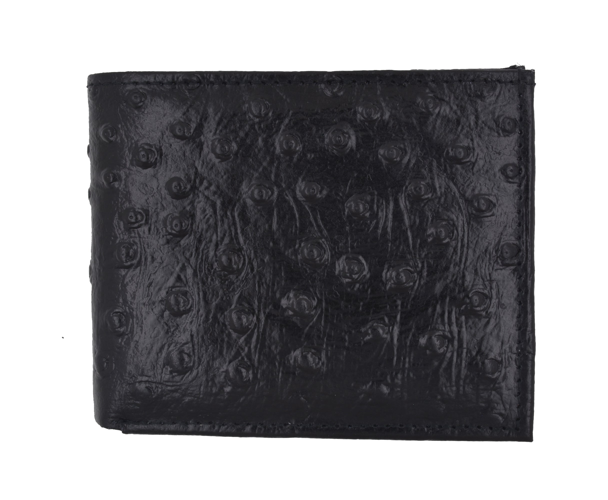 Genuine Black Ostrich Skin Wallets