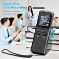 thumbnail image 3 of 64GB Digital Voice Recorder with 8000 Hours Recording Capacity, 80Hrs Battery Time Voice Activated Recorder with Playback, Professional USB-C 1536kbps Audio Recorder for Meeting Lecture, 3 of 7