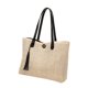 thumbnail image 5 of Bolso de hombro para mujer jinwen bolso informal de lino gran capacidad negro, 5 of 8