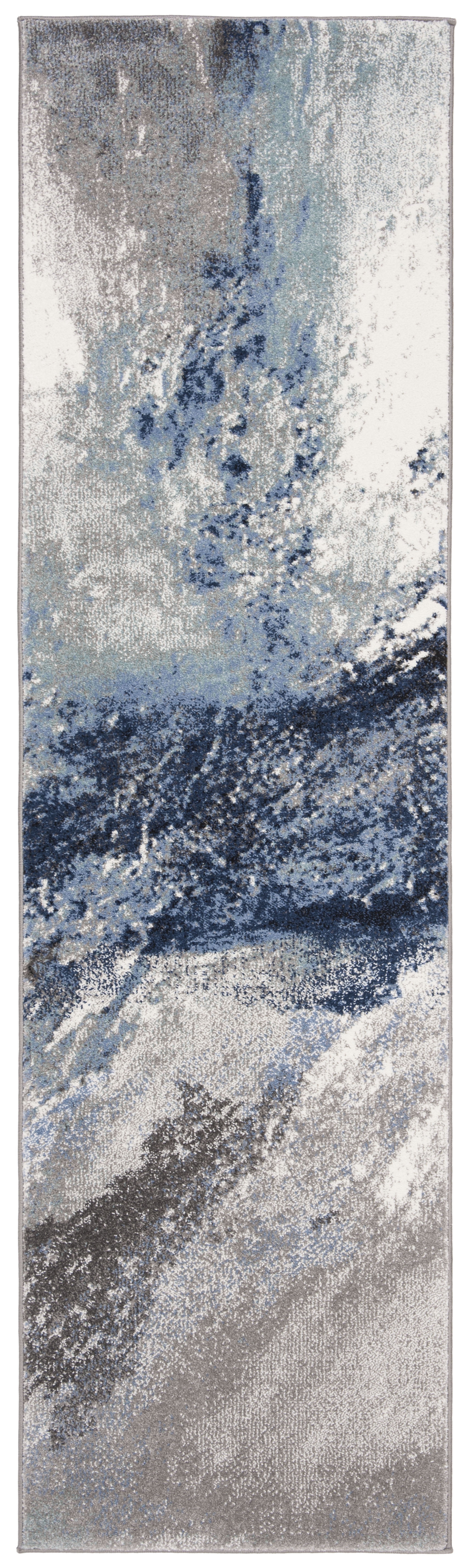 Safavieh Galaxy Rosamund Abstract Runner Rug, Blue/Gray, 2'3" x 20'