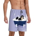 thumbnail image 2 of Fotbe Bernese Mountain Dog Sitting Bath Tub Pantalones Cortos de Pijama para Hombre, Ropa de Dormir, Pantalones de Pijama Cortos para Hombre-XX-Large, 2 of 6