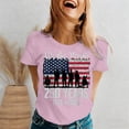 thumbnail image 2 of 250 Anniversary Usa Shirt Summer Tops for Women Graphic Tees Stylish Printed Short Sleeve Round Neck Comfortable Casual Daily Everyday Wear, 2 of 5