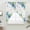 GreenYellow RoyalBlue, variant on Blue Hydrangea Swag Valances for Windows, Kitchen Window Curtains Over Sink, Farmhouse Butterfly Spring Floral Window Treatment Curtains for Living Room/Bedroom Curtains 2 Panel Sets 36"x45"