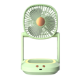 thumbnail image 1 of Folding Wall Mounted Small Fan, Office Desktop Home Desktop Portable Small Electric Fan, Quiet Air Circulator Fan,Green, 1 of 7