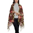 thumbnail image 2 of Fotbe Leaf And Fruit Print Womens Fall Winter Scarf Tassel Soft Warm Blanket Scarves Womens Shawl Wraps, 2 of 8