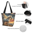 thumbnail image 4 of Disketp Starry Sky White Horse for Women’s Casual Shoulder Tote Bag Cross-body Handbags for Shopping, Travel and Daily Use, 4 of 6