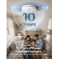 thumbnail image 4 of X-Sense Smoke Alarm, 10-Year Battery Life Fire Alarm with LED Indicator, 2-Pack, 4 of 7