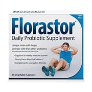 Florastor Daily Probiotic Supplement Vegetable Capsules, 30 count