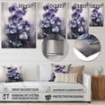 thumbnail image 4 of Designart "Dream of Purple and Grey Violets II" Violets Metal Art Print, 4 of 5