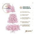 thumbnail image 4 of Árbol de Navidad Escarchado Frondoso Esquimal Pino Navideño con Nieve Artificial (Rosa Nevado, 1.8m), 4 of 6