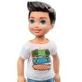 thumbnail image 2 of Barbie Club Chelsea Boy Doll (6-Inch Brunette) With Skateboard Shirt And Shorts, 2 of 5