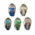 1Pcs Marine Life Ornaments Handmade Glow Glass JellyfishFigurines