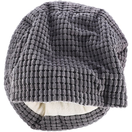 Uonlytech 1Pc Semi Enclosed Grey Cat Nest Pet Bed Cozy Winter House Comfortable Small Dog Sleeping Nest