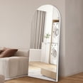 thumbnail image 2 of CONGUILIAO Arched Mirror Full Length Arch Mirror 65"x24" Floor Mirror Mirror Body Mirror White, 2 of 12