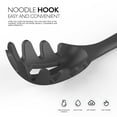 thumbnail image 2 of Large Silicone Cooking Utensils - Heat Resistant Kitchen Utensil Set with Wooden Handles, Spatula,Turner, Slotted Spoon, Pasta server, Kitchen Gadgets Tools Sets for Non-Stick Cookware (Black), 2 of 11