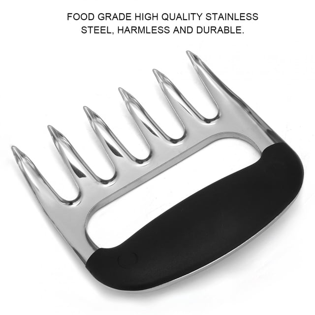 Herwey Stainless Steel Meat Divider Bear Claw Shaped Turkey Cutter Splitter BBQ Grilling Tool